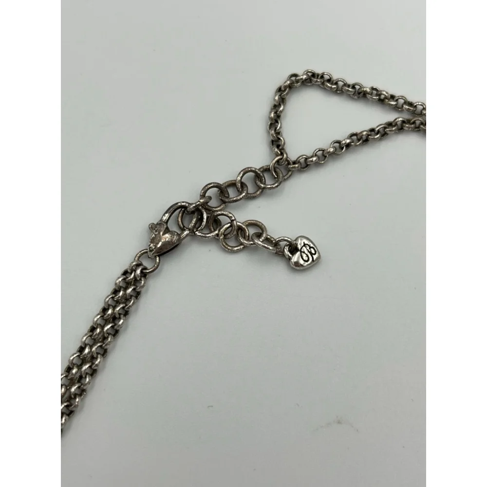 Brighton Silver Contempo Necklace with Crystal Accents 2039